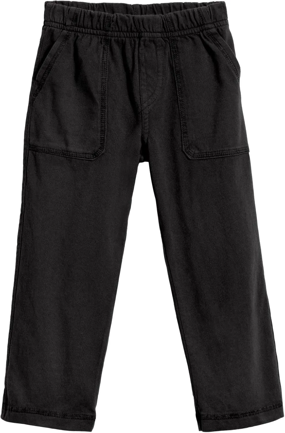 City Threads Big Boys' and Girls' Soft Jersey Tonal Stitch Pant Perfect for Sensitive Skin SPD Sensory Friendly Clothing - Black 16