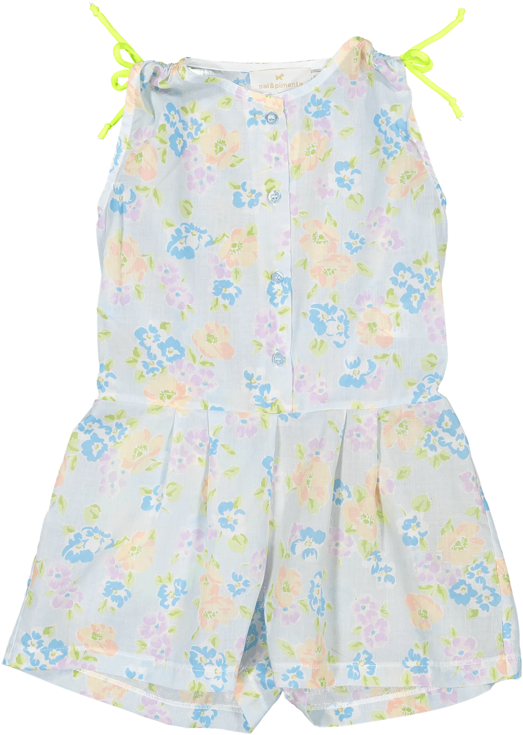 CLEARANCE DEAL - Sal & Pimenta - Girls Hawaiian Floral Print Playsuit