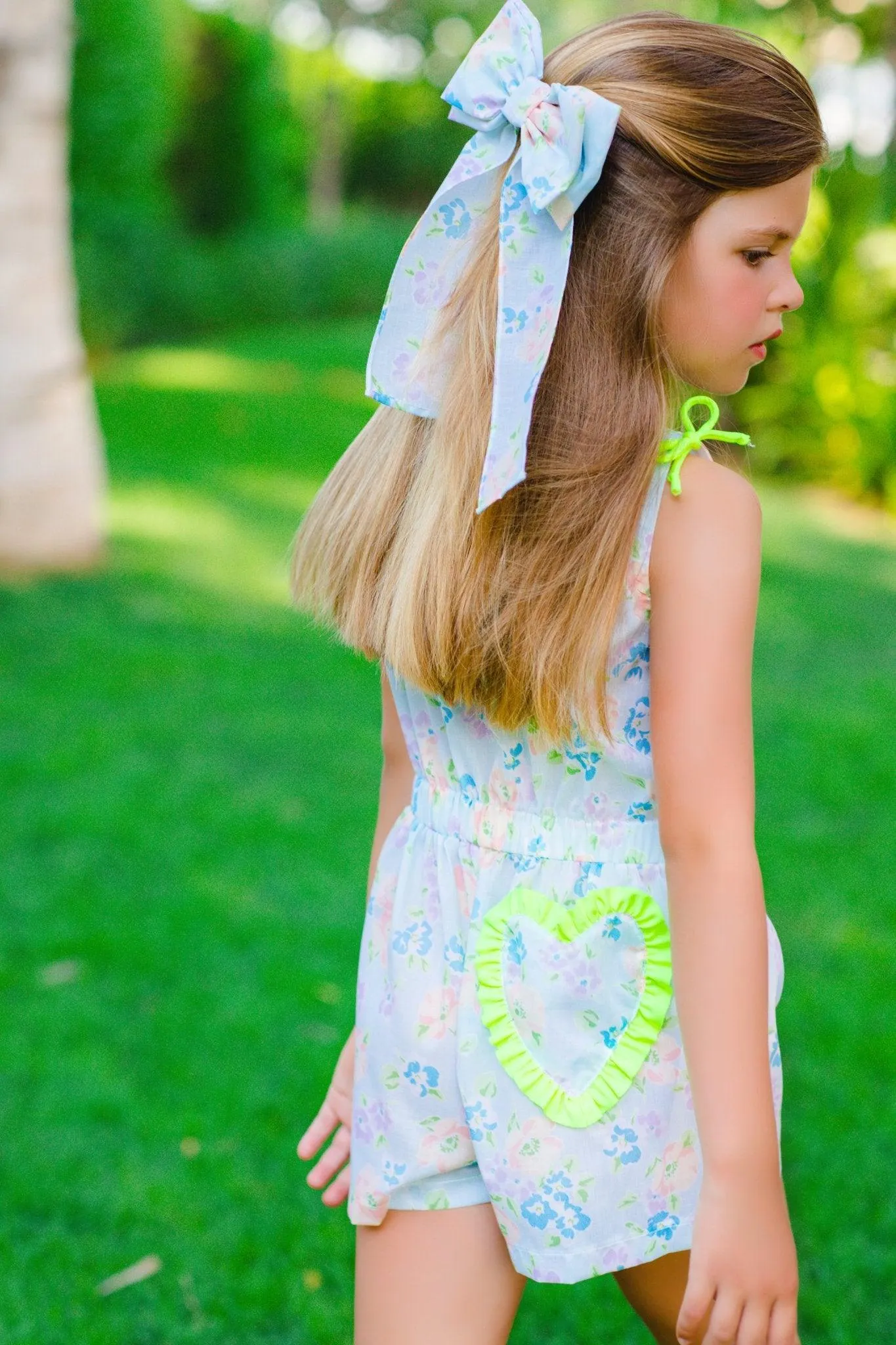 CLEARANCE DEAL - Sal & Pimenta - Girls Hawaiian Floral Print Playsuit