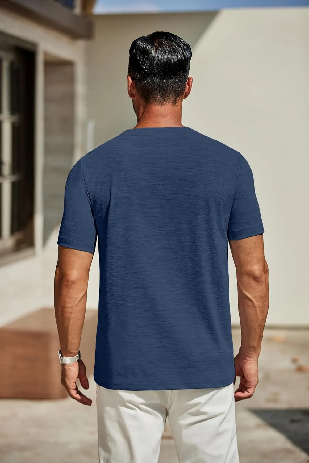 COOFANDY Men's T Shirts Short Sleeve Classic V Neck T-Shirt Casual Summer Basic Tee Shirt