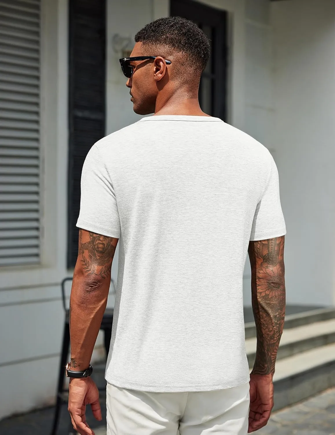 COOFANDY Men's T Shirts Short Sleeve Soft Crew Neck Lightweight Tee Shirts Casual Summer Basic Tops