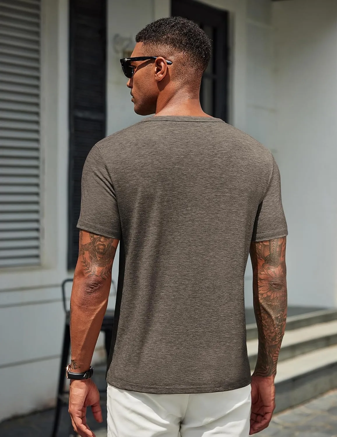 COOFANDY Men's T Shirts Short Sleeve Soft Crew Neck Lightweight Tee Shirts Casual Summer Basic Tops