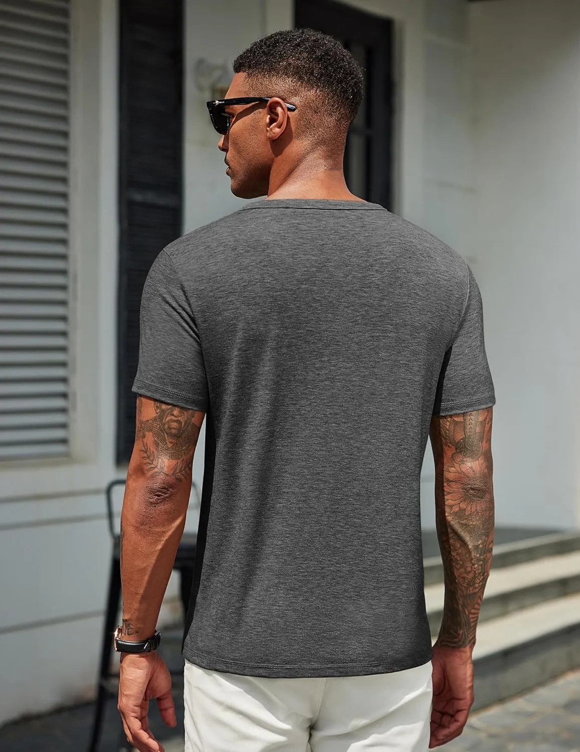 COOFANDY Men's T Shirts Short Sleeve Soft Crew Neck Lightweight Tee Shirts Casual Summer Basic Tops