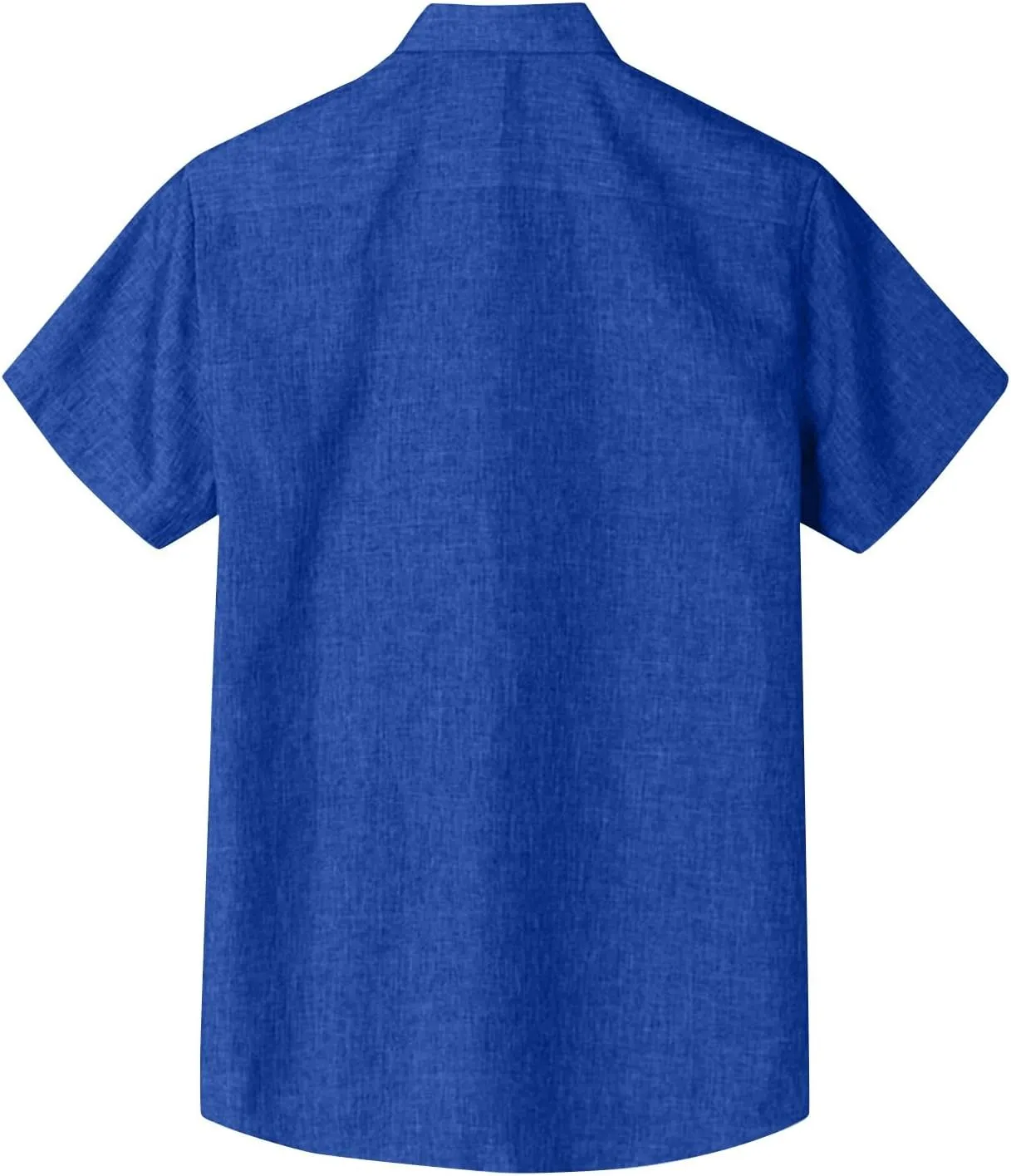 Cotton Lined Shirts for Men Short Sleeve Hawaiian Button Up T-Shirts Summer Solid Tee Shirt Beach Lapel Collared Tops