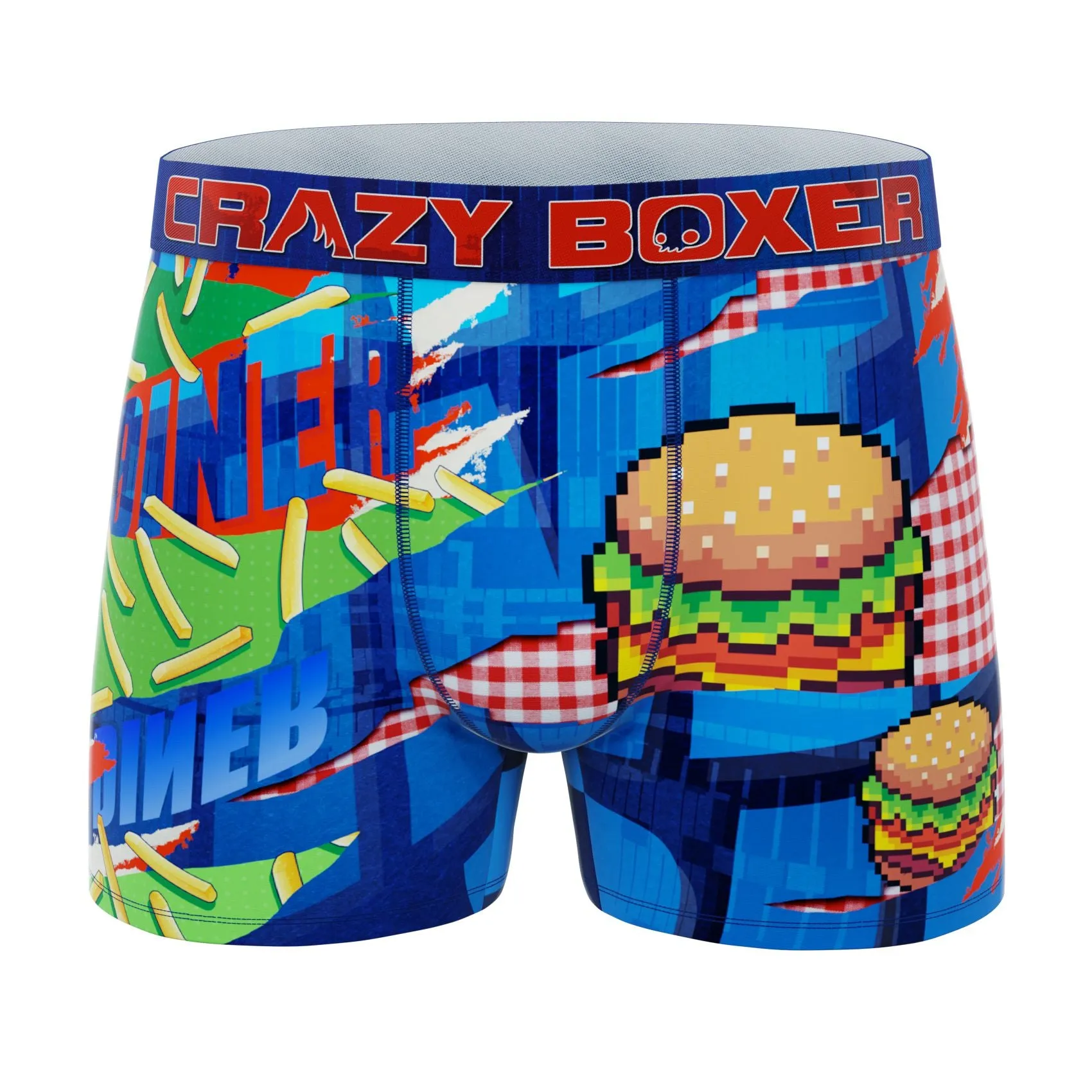 CRAZYBOXER Burger and Donuts Men's Boxer Briefs