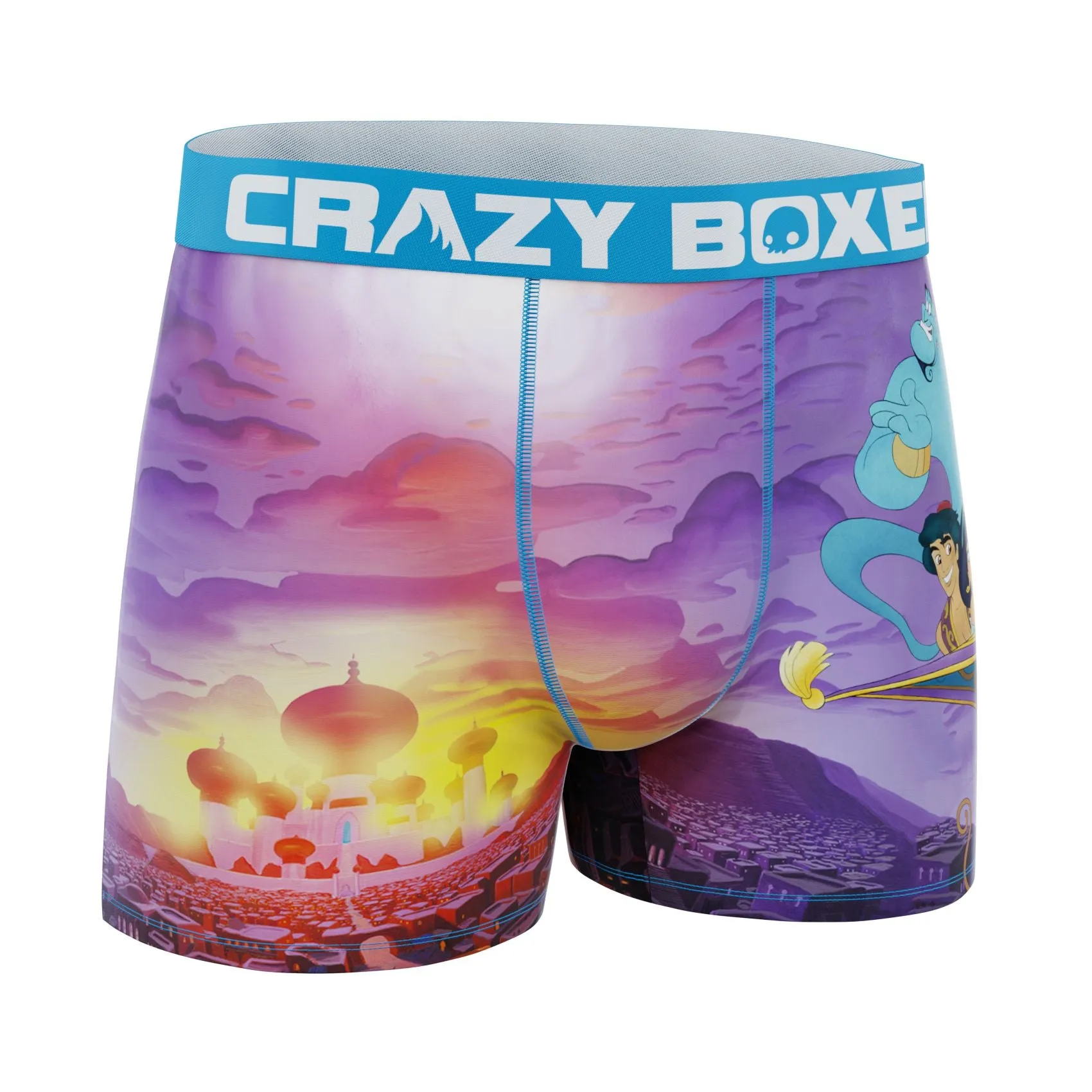CRAZYBOXER  Disney Aladdin Character Men's Boxer Briefs (Creative Packaging)