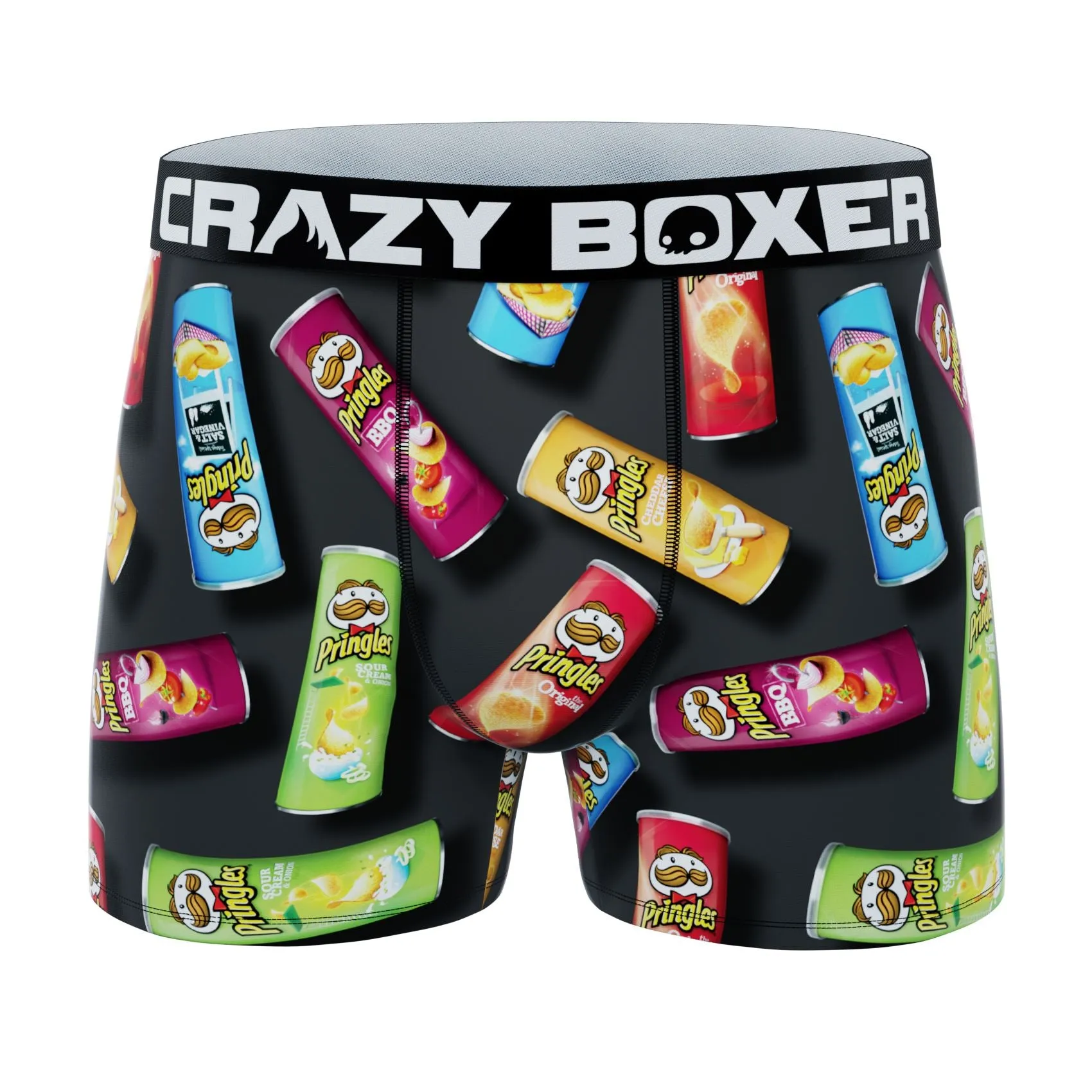 CRAZYBOXER Pringles Chips TubeMen's Boxer Briefs (3 Pack)