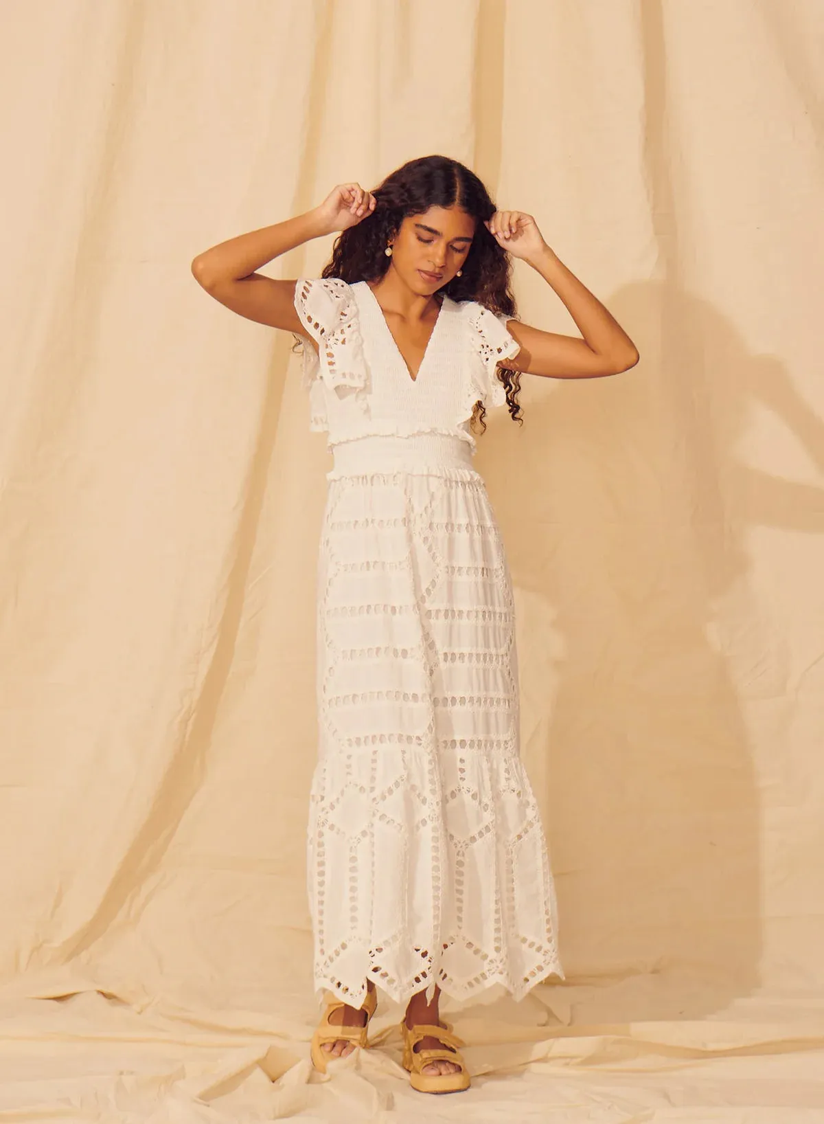 Delacroix Mai Dress - White