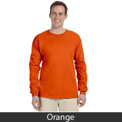 Delta Sigma Phi Long-Sleeve Shirt, 2-Pack Bundle Deal - Gildan 2400 - TWILL