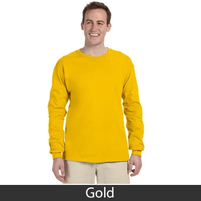 Delta Sigma Phi Long-Sleeve Shirt, 2-Pack Bundle Deal - Gildan 2400 - TWILL