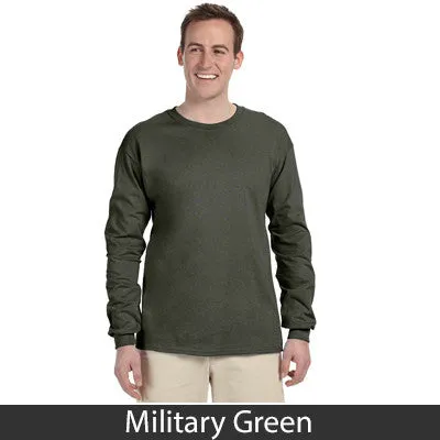 Delta Sigma Phi Long-Sleeve Shirt, 2-Pack Bundle Deal - Gildan 2400 - TWILL