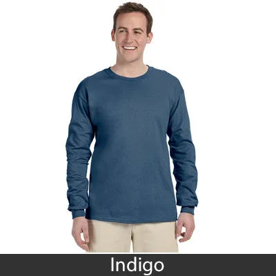 Delta Sigma Phi Long-Sleeve Shirt, 2-Pack Bundle Deal - Gildan 2400 - TWILL
