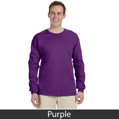 Delta Sigma Phi Long-Sleeve Shirt, 2-Pack Bundle Deal - Gildan 2400 - TWILL