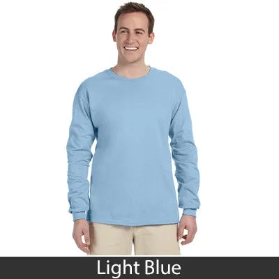 Delta Sigma Phi Long-Sleeve Shirt, 2-Pack Bundle Deal - Gildan 2400 - TWILL