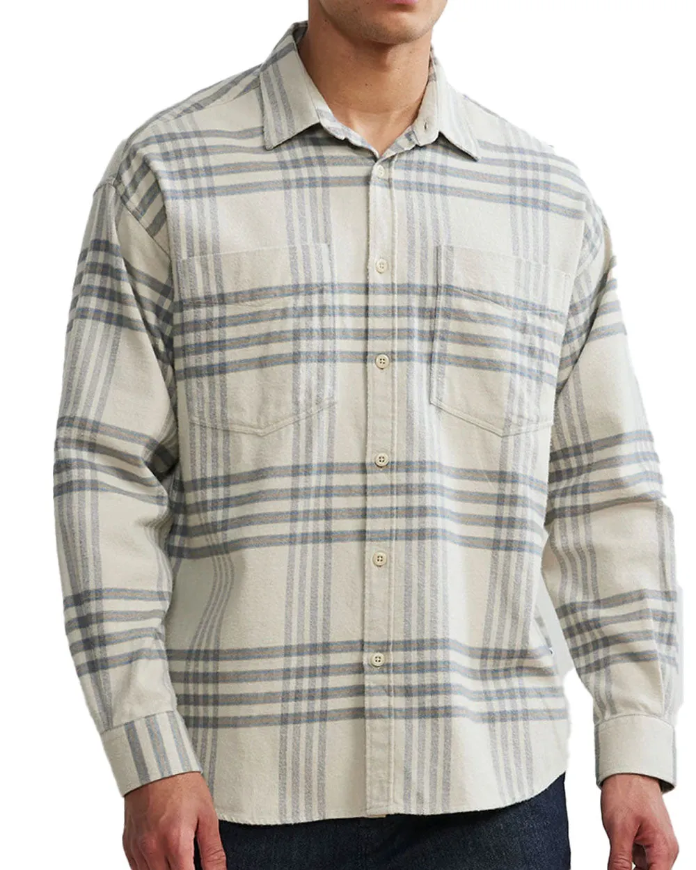Deon Khaki Plaid Sportshirt