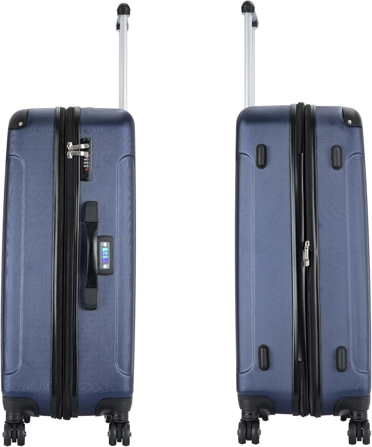 DUKAP INTELY Suitcase with Ergonomic GEL Handle | Spacious Hardside Travel Luggage with TSA Combination Lock and Digital Weight Scale | 28 Inch Medium Spinner Suitcase | Blue