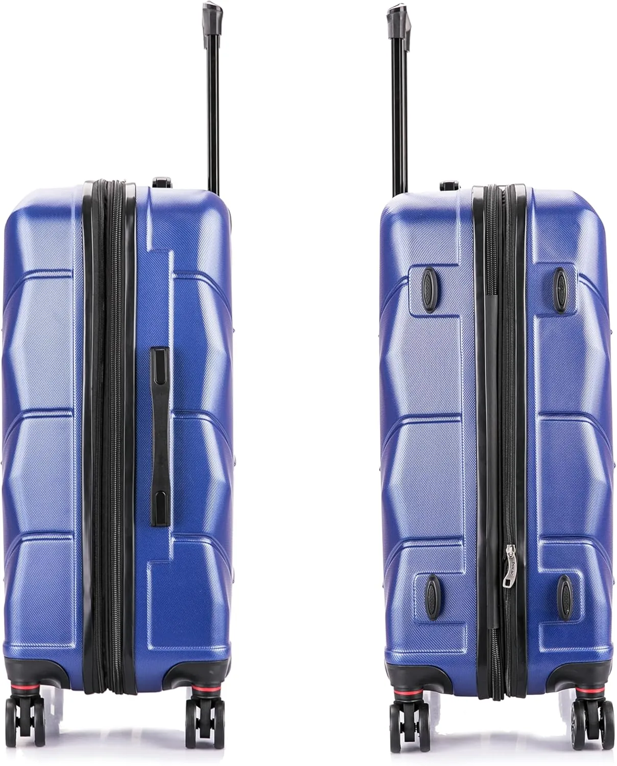 DUKAP ZONIX Luggage with Spinner Wheels | Durable Lightweight Hardside Suitcase, Spacious Travel Bag with Handle and Trolley | 26 Inch Medium Checked Luggage | Blue
