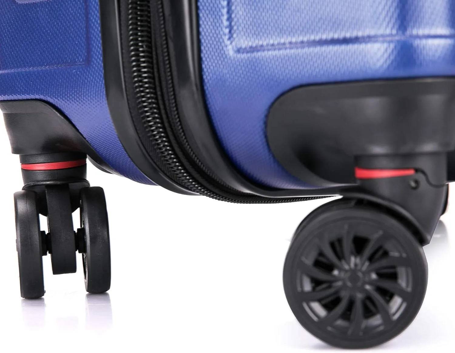 DUKAP ZONIX Luggage with Spinner Wheels | Durable Lightweight Hardside Suitcase, Spacious Travel Bag with Handle and Trolley | 26 Inch Medium Checked Luggage | Blue