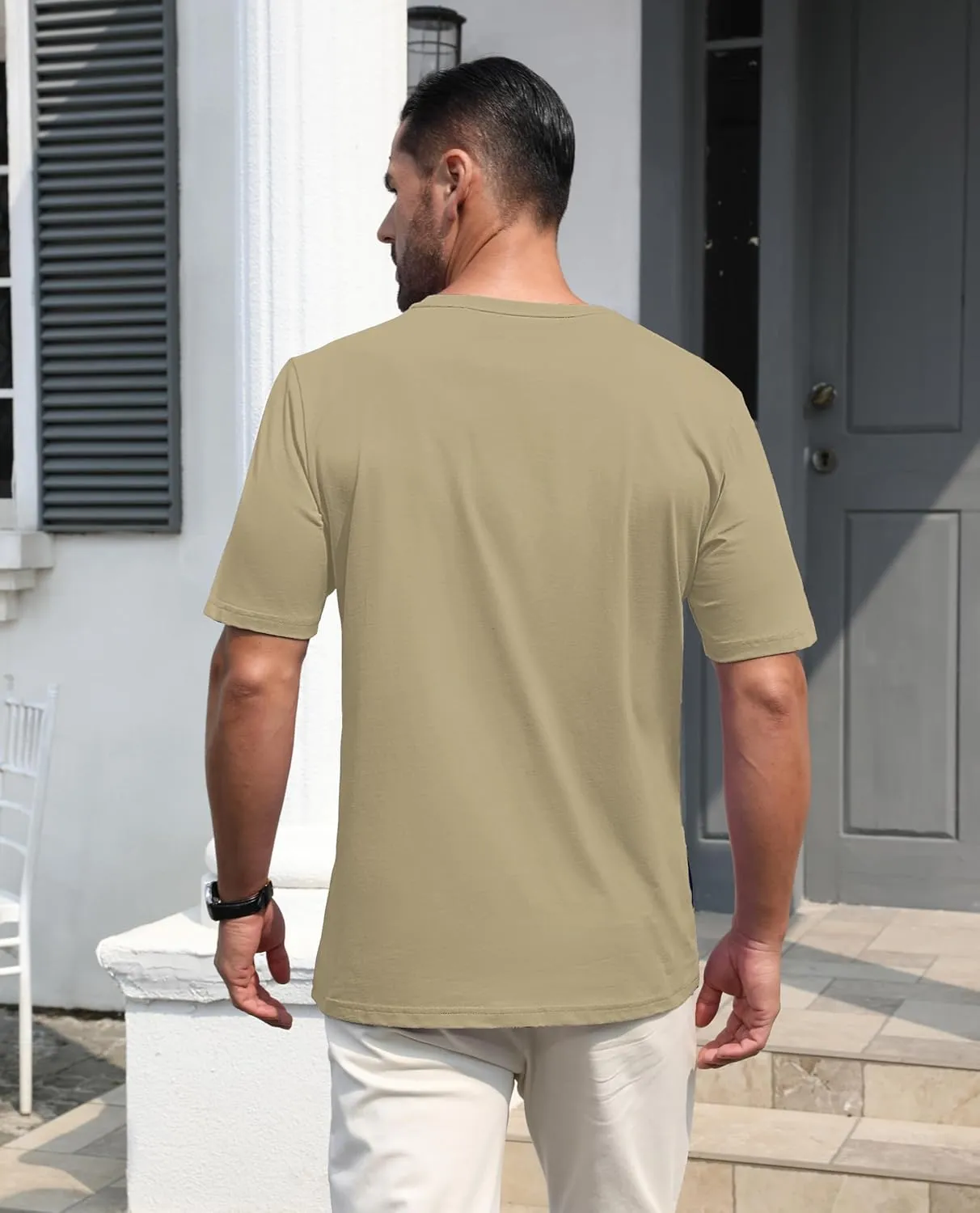 EKLENTSON Men's T-Shirts Short Sleeve Cotton Crew Neck Lightweight Tee Shirts Casual Summer Basic Tops with Pocket