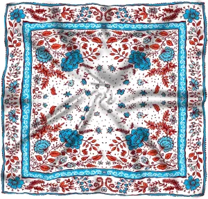 eloria Floral Printed Large Feel Printed Square Scarf Wrapes