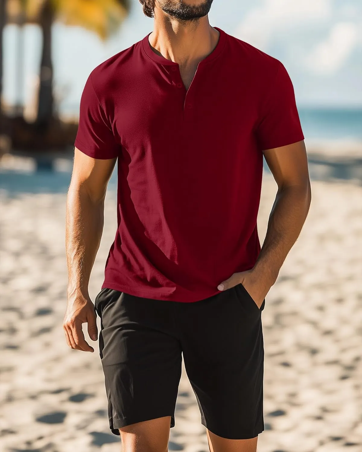 Ficerd 3 Pack Men's Big and Tall Shirts Cotton Short Sleeve Plus Size Tee Loose Fit Casual T Shirts Basic Oversized Tops