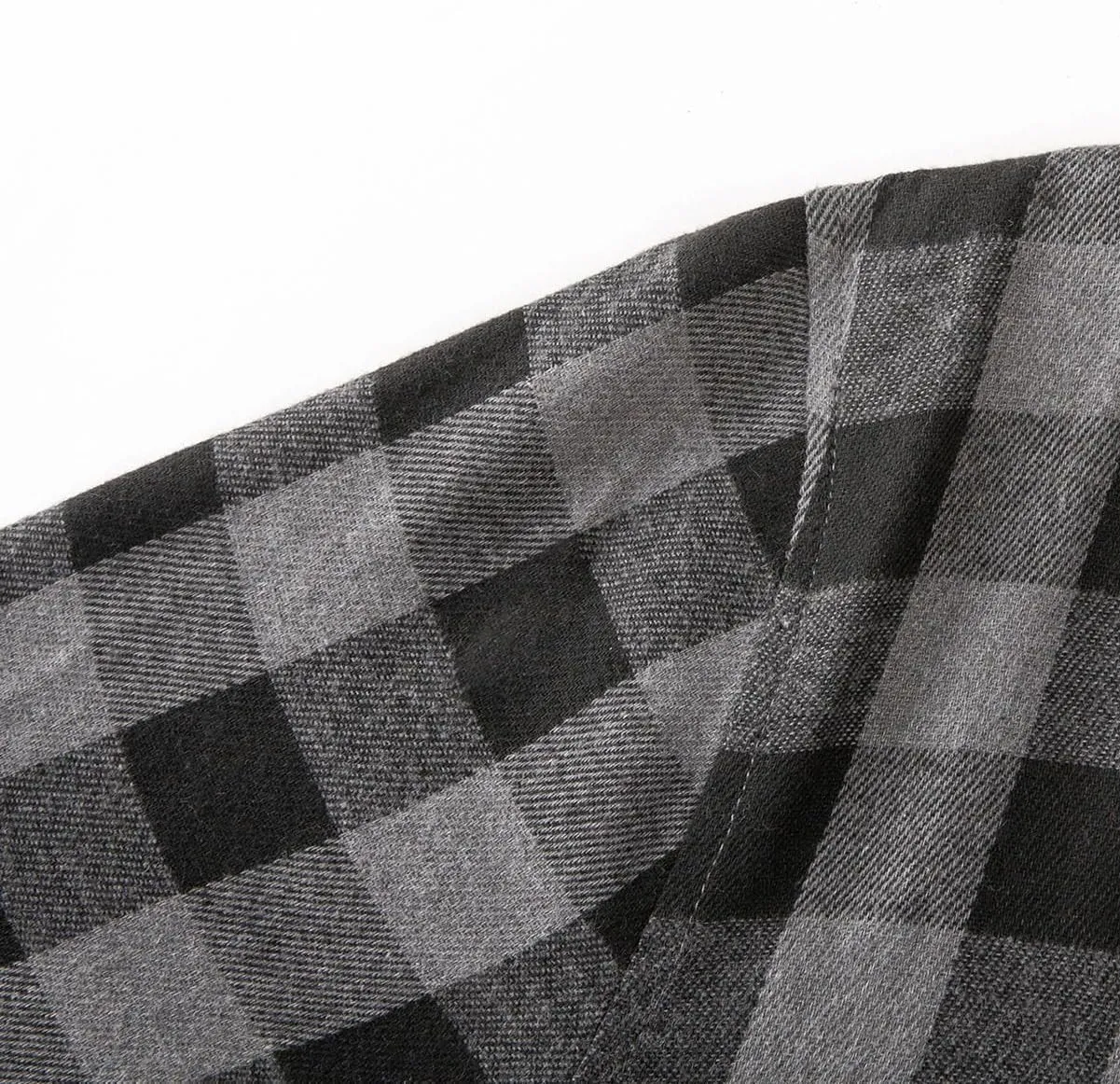 Flannel Hoodie for Mens Casual Long Sleeve Button Down Hooded Plaid Shirt Jacket Lightweight Fall Shacket Hoodies