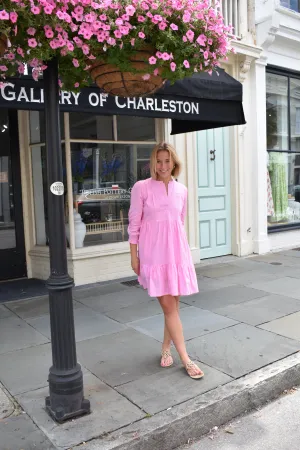 Folly Mini Dress Row Pink Final Sale