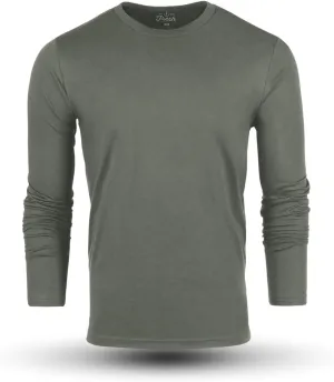 Fresh Clean Threads Mens Long Sleeve T-Shirt - Pre Shrunk Soft Fitted Premium Classic Tee - Men's T Shirts Cotton Poly