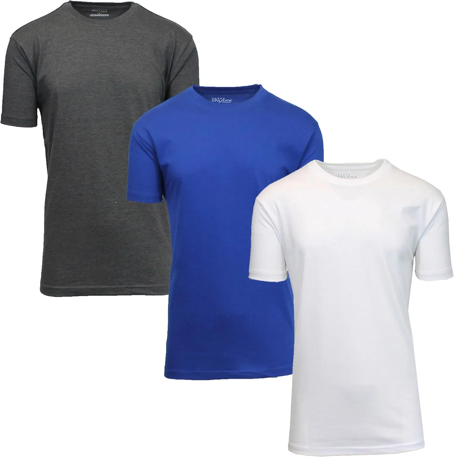 Galaxy by Harvic Mens Crew Neck Undershirts (3-Pack, 6-Pack and 9-Pack)