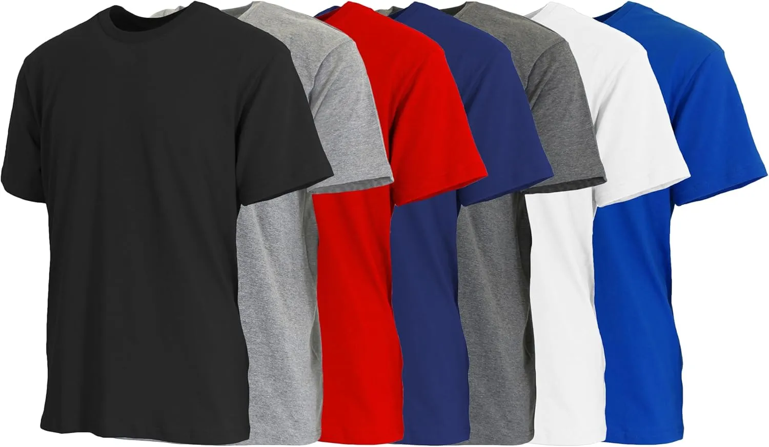 Galaxy by Harvic Mens Crew Neck Undershirts (3-Pack, 6-Pack and 9-Pack)
