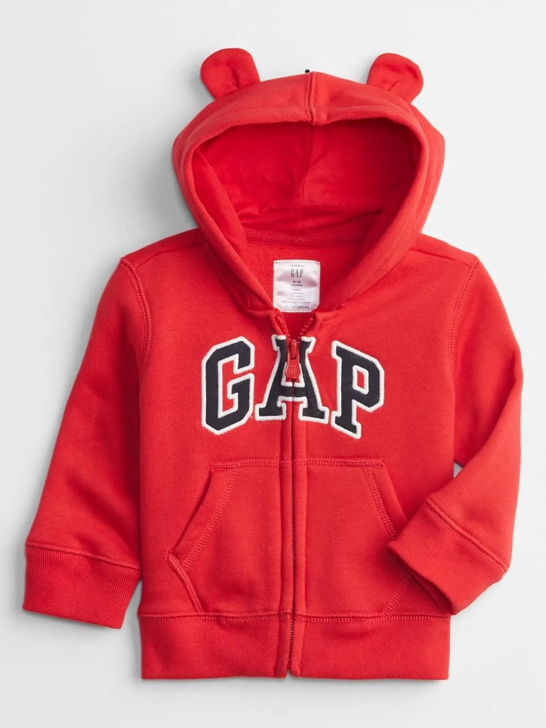 GAP Baby Boys' Playtime Favorites Logo Full Zip Hoodie Hooded Sweatshirt
