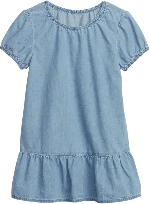GAP Baby Girls' One Size Short Sleeve Denim Dress