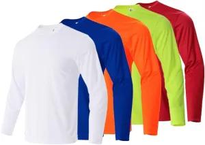 Gary Com Men Long Sleeve T-Shirts Pack Quick Dry Athletic Running Activewear Workout Tee UPF 50  Sun Protection Shirt for Men