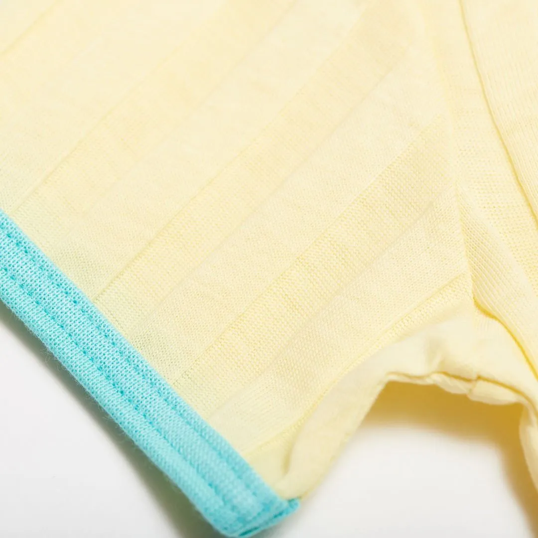 Girls' Short-sleeve Top "Ribbed Jersey Vanilla/Mint"
