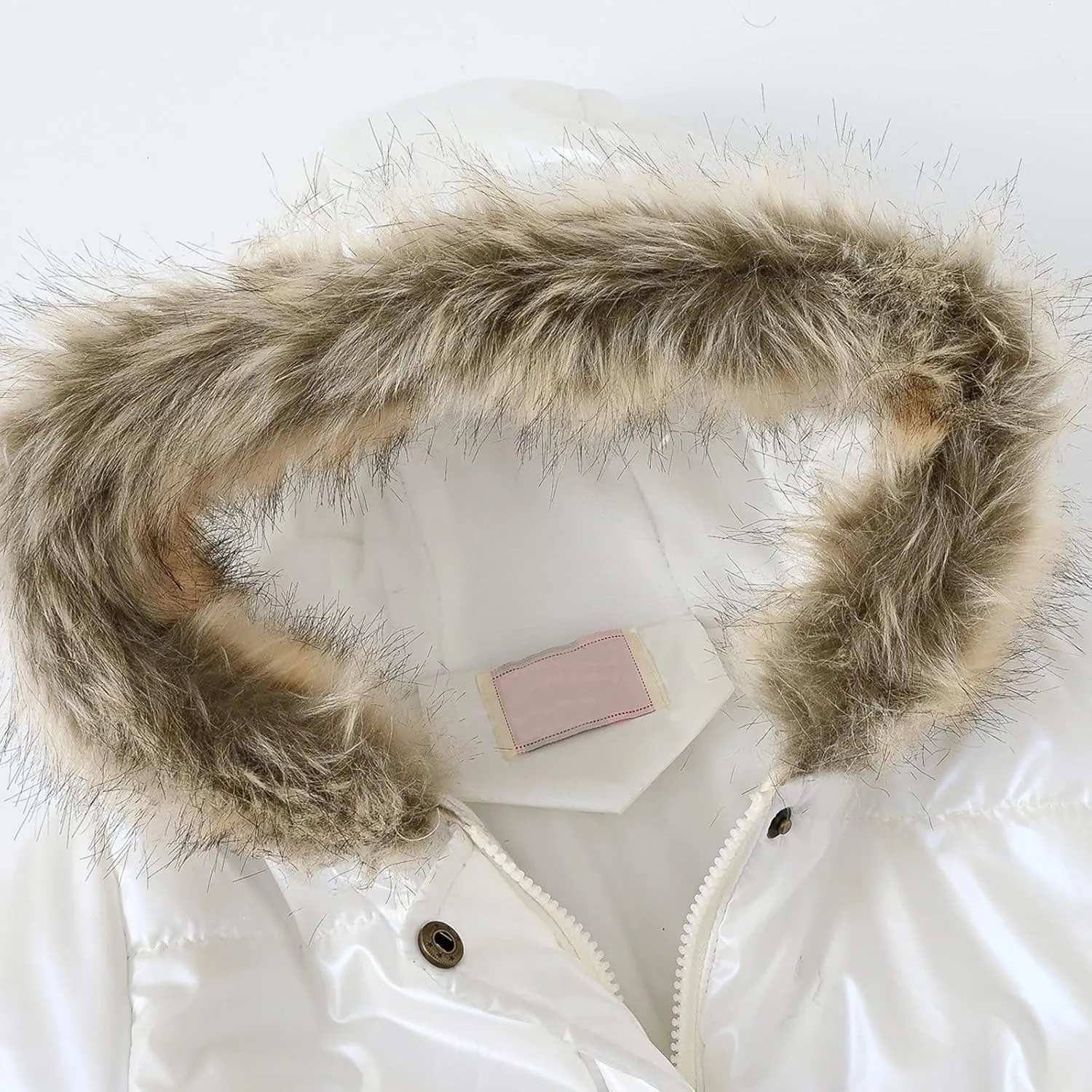 Girls' Winter Coat Water esistant Long Puffer Jacket Insulated Parka with Faux Fu Hood Kids Sherp Kids Clothing