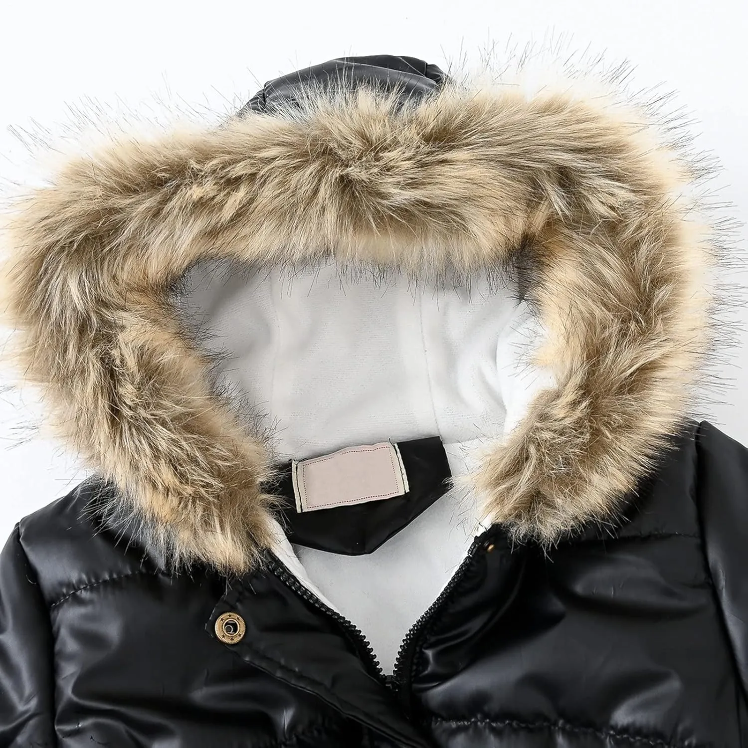 Girls' Winter Coat Water esistant Long Puffer Jacket Insulated Parka with Faux Fu Hood Kids Sherp Kids Clothing