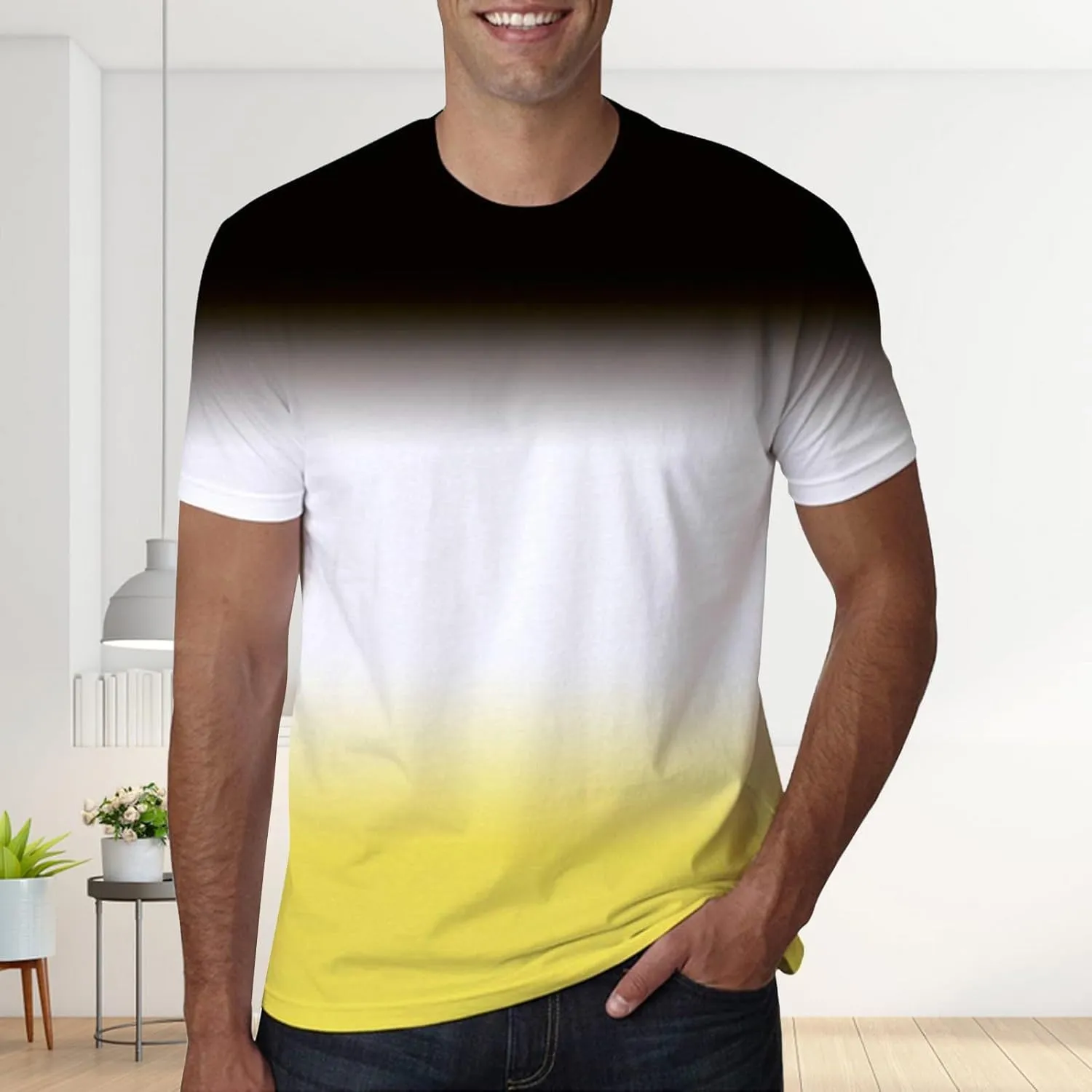 Graphic Tees Men Short Sleeve Soft Cotton Big and Tall Vintage Tshirts Gym Workout Casual Shirts Summer Clothes