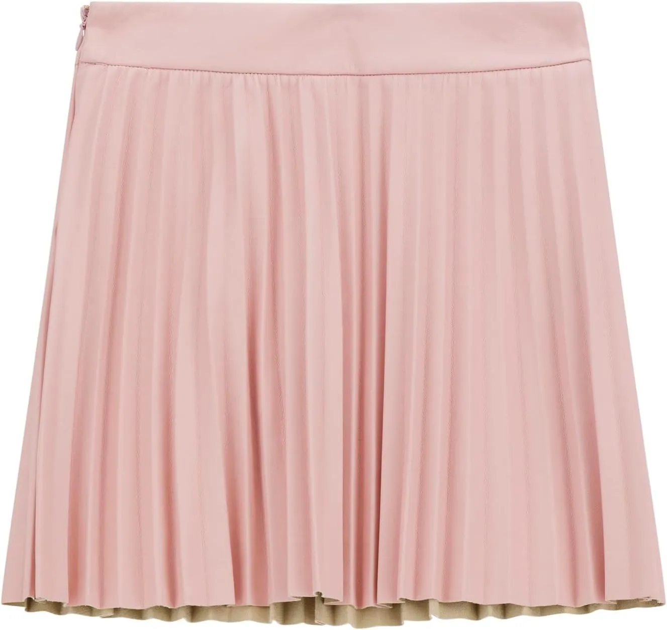 GUESS Girls' Faux Leather Pleated Mini Skirt