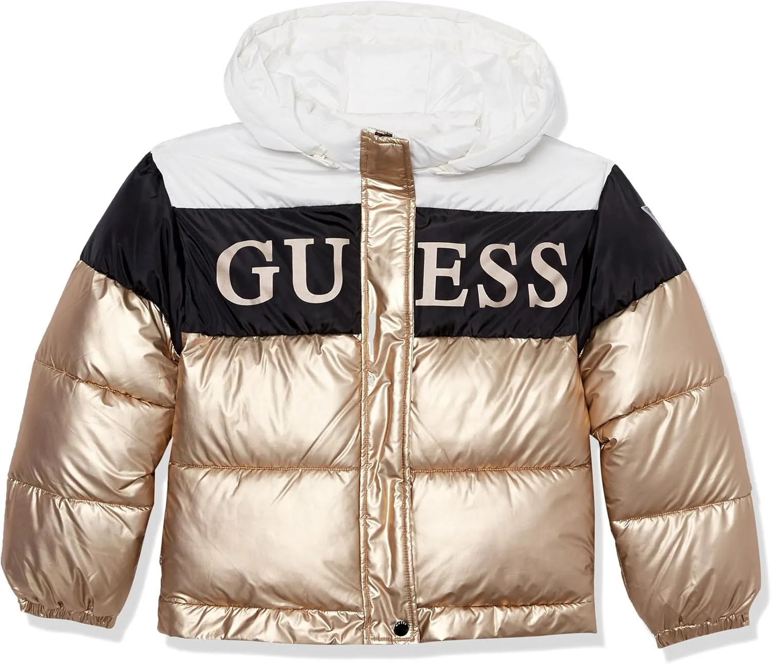 GUESS Girls' Metallic Puffer Jacket