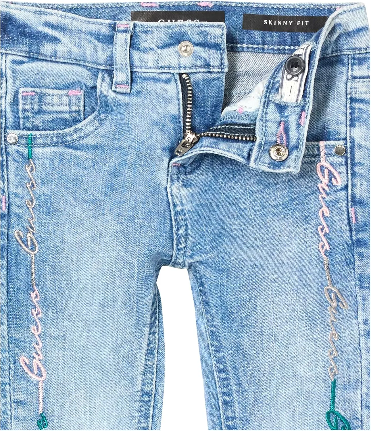 GUESS Girls' Stretch Denim Skinny Jeans