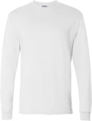 Hanes Men's Essentials Long-Sleeve T-Shirt, Crewneck Cotton T-Shirts for Men, 2-Pack