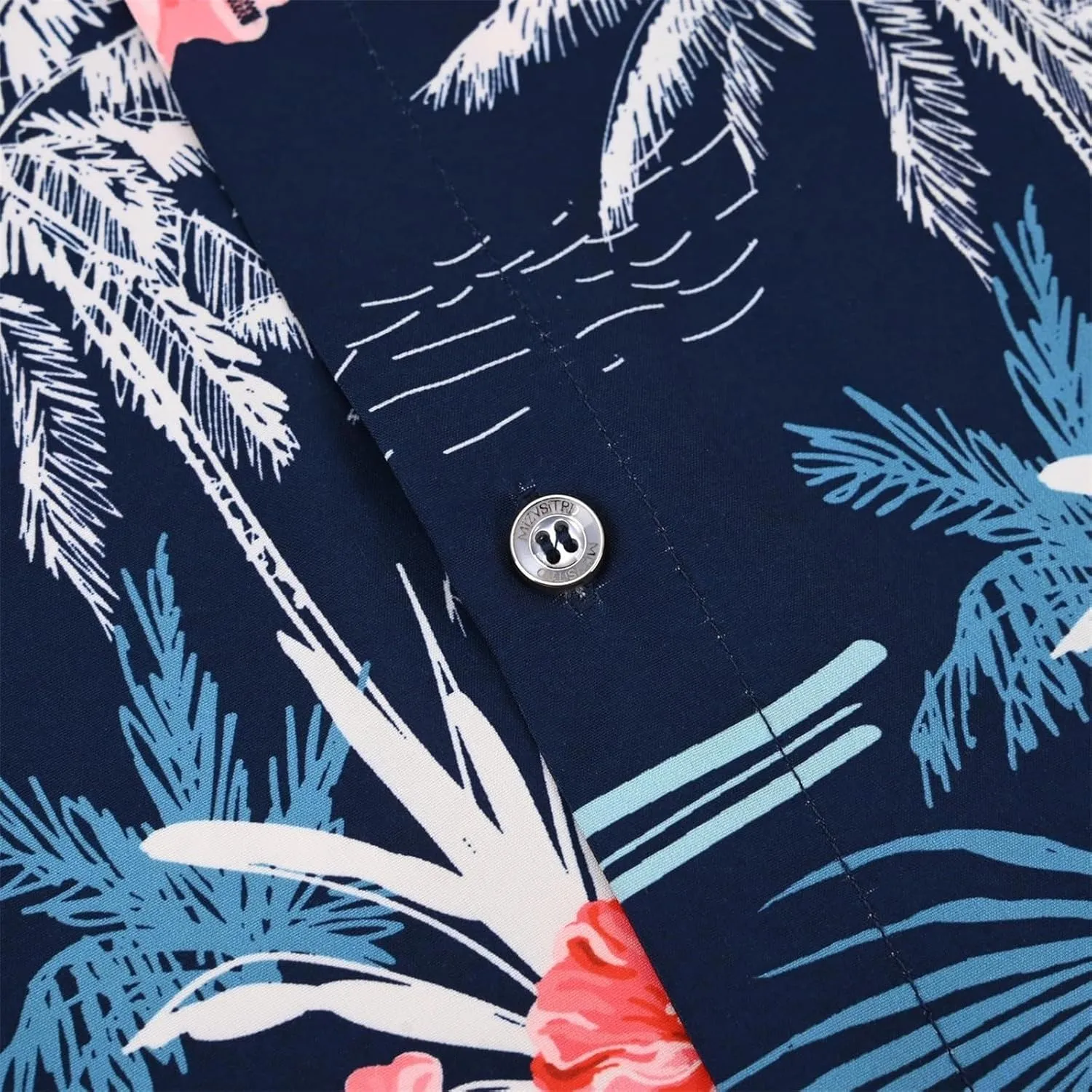 Hawaiian Shirt for Men Button Down Short Sleeve Summer Shirt Loose Fit Floral Printed Beach Travel Hiking Shirts