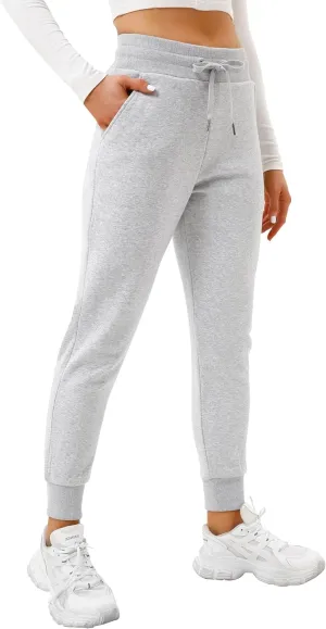 Heathyoga Fleece Lined Joggers for Women Thermal Sweatpants for Women Joggers with Pockets Workout Pants Running Pants