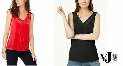 International Concepts Petite Velvet Illusion V-Neck Tank Top,Various Sizes