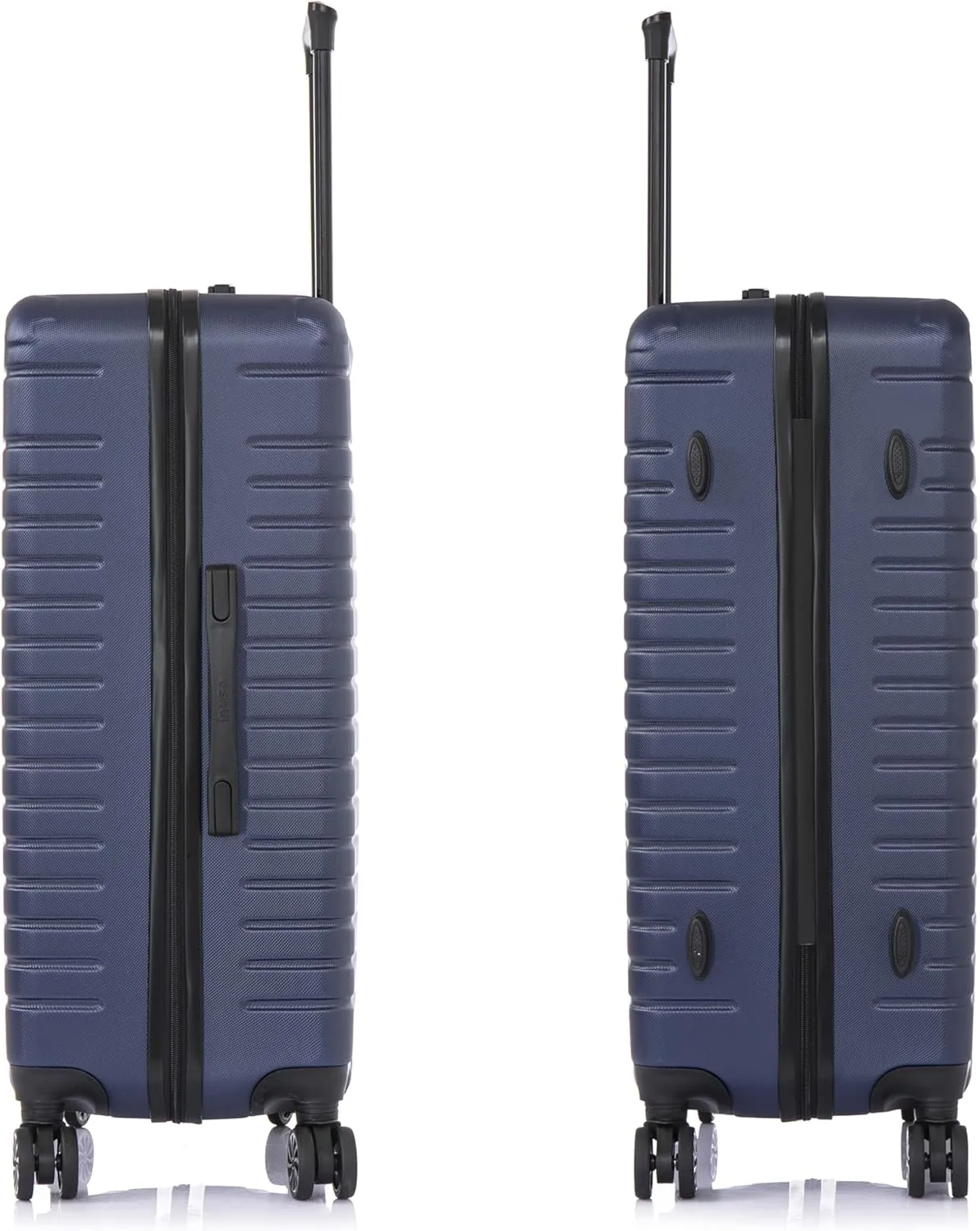 InUSA DEEP Luggage with GEL Handle | Spacious Traveling Suitcases, Travel Suitcase with Dual Spinner Wheels and Studs | 28 Inch Large Hardside Luggage | Blue
