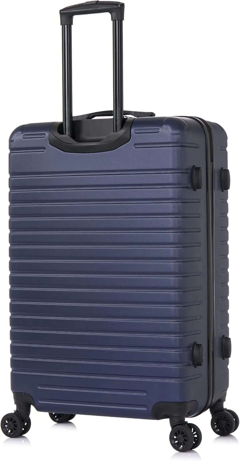 InUSA DEEP Luggage with GEL Handle | Spacious Traveling Suitcases, Travel Suitcase with Dual Spinner Wheels and Studs | 28 Inch Large Hardside Luggage | Blue