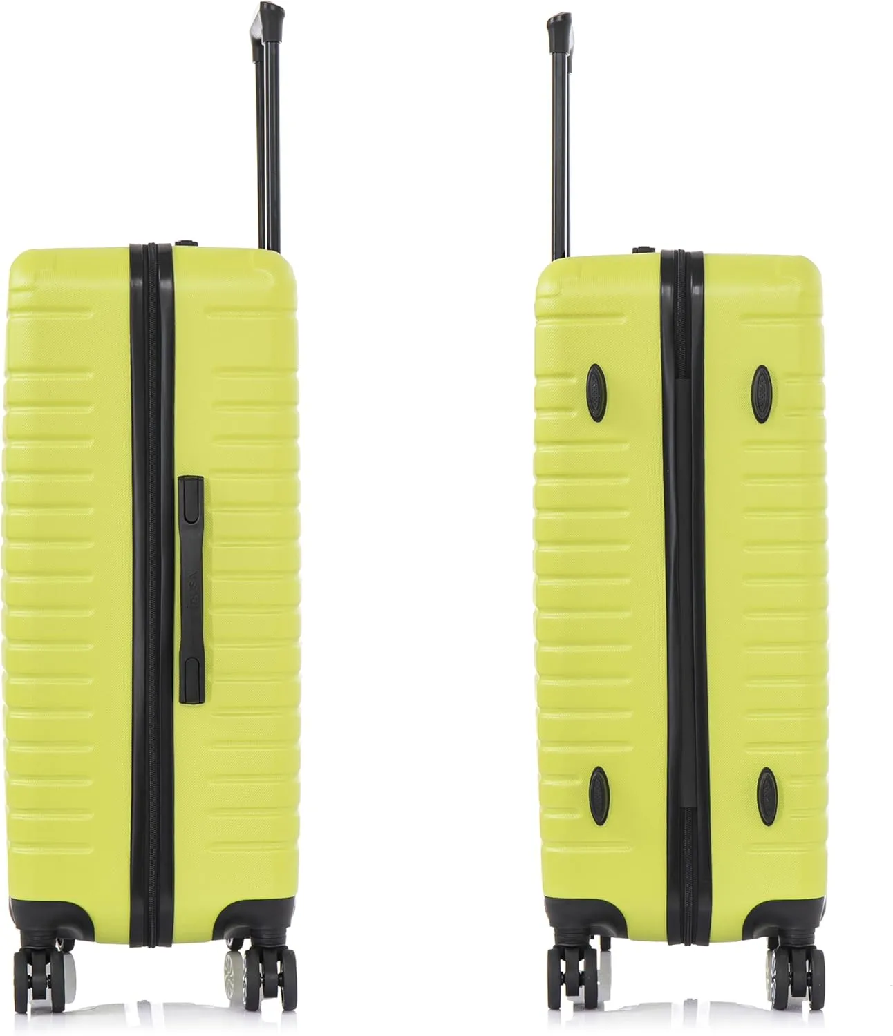InUSA DEEP Luggage with GEL Handle | Spacious Traveling Suitcases, Travel Suitcase with Dual Spinner Wheels and Studs | 28 Inch Large Hardside Luggage | Green