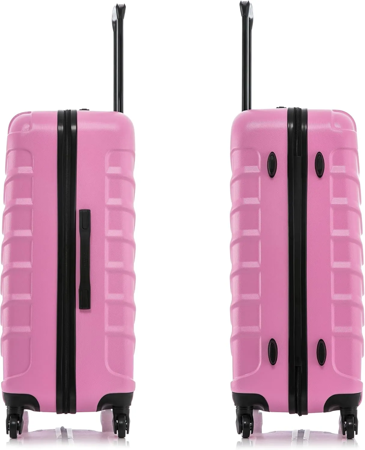 InUSA ENDURANCE Luggage with Spinner Wheels | Durable Lightweight Hardside Suitcase, Spacious Travel Bag with Handle and Trolley | 28-Inch Large Checked Luggage | Pink