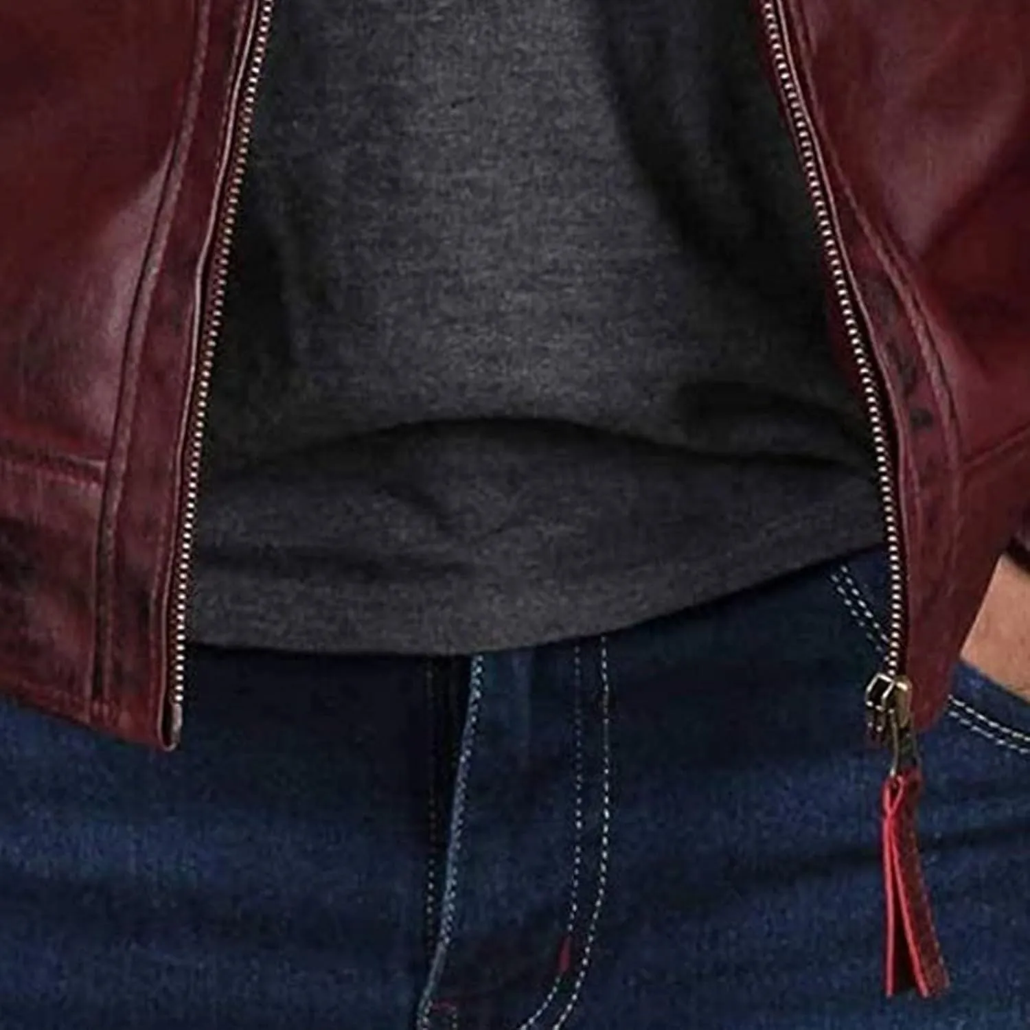 JEsilunmaMY Mens Distressed Punk Leather Jacket Vintage Stand Collar Motorcycle Bomber Jacket Casual Sport Moto Biker Coat