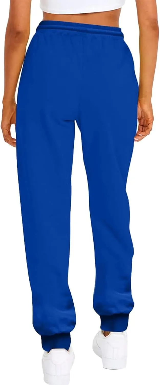 Joggers for Women Casual Fleece Baggy Sweatpants Jogger Pants with Pockets Drawstring Cinch Bottom Sweatpants